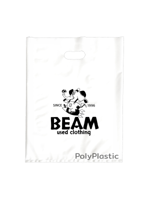 ตัวอย่างถุงสั่งทำ งานแพ็คเสื้อผ้า บูติคหูเจาะ Beam