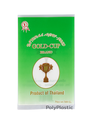ตัวอย่างถุงสั่งทำ งานส่งออก ถุงพิมพ์โลโก้ Gold Cup Brand